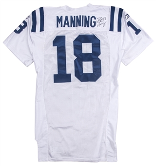 2009 Peyton Manning Game Used & Signed Indianapolis Colts Road Jersey Used on 10/11/09 vs Tennessee Titans (NFL-PSA/DNA)
